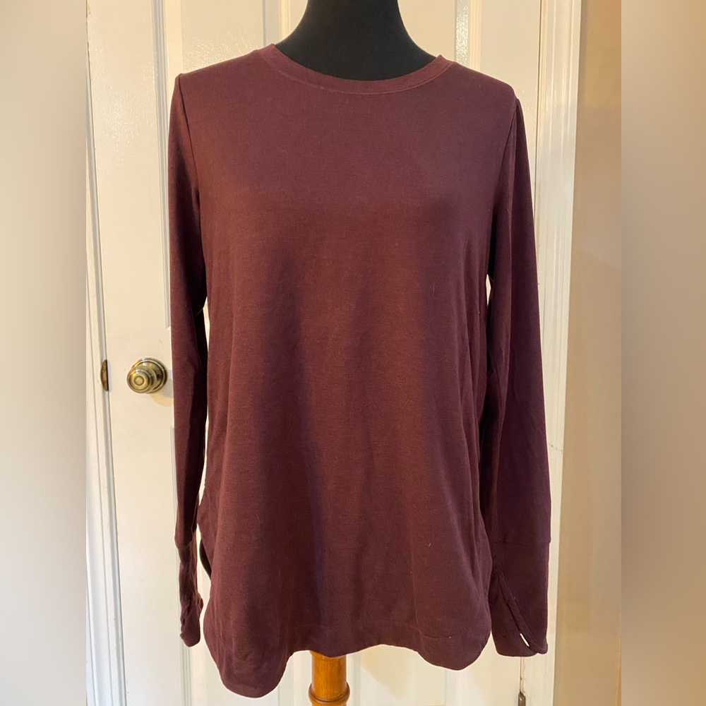 Athleta Crew Neck Long Sleeve Shirt